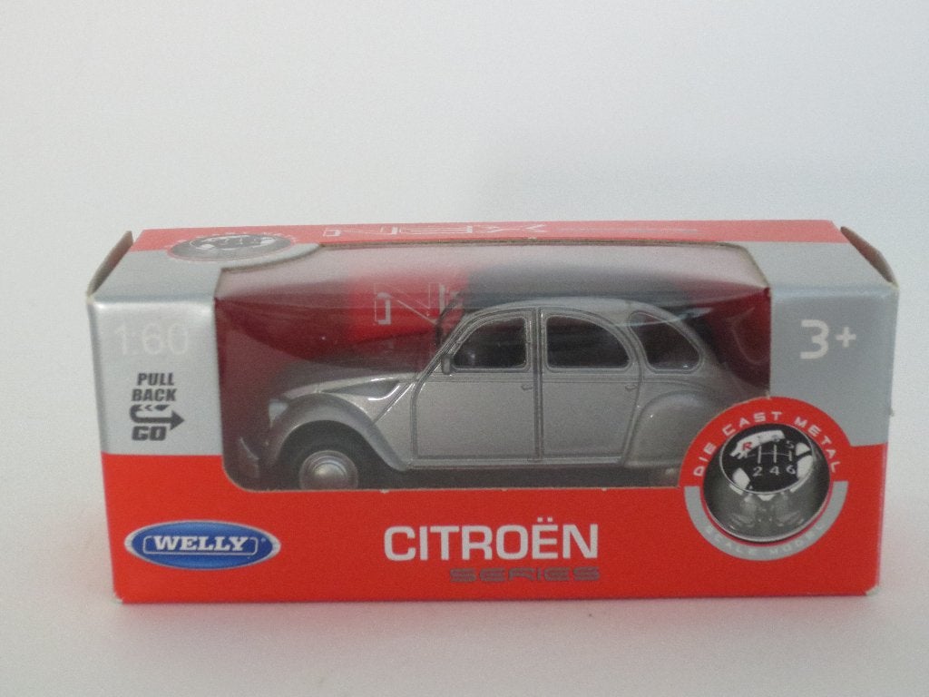 Citroën 2cv, Welly, 1:60, Nieuw in verpakking, Ophalen of Verzenden, Nieuw, Auto