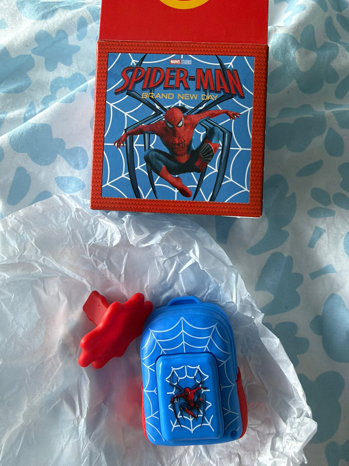 Spider man happy meal blauw / rood, Ophalen of Verzenden, Nieuw