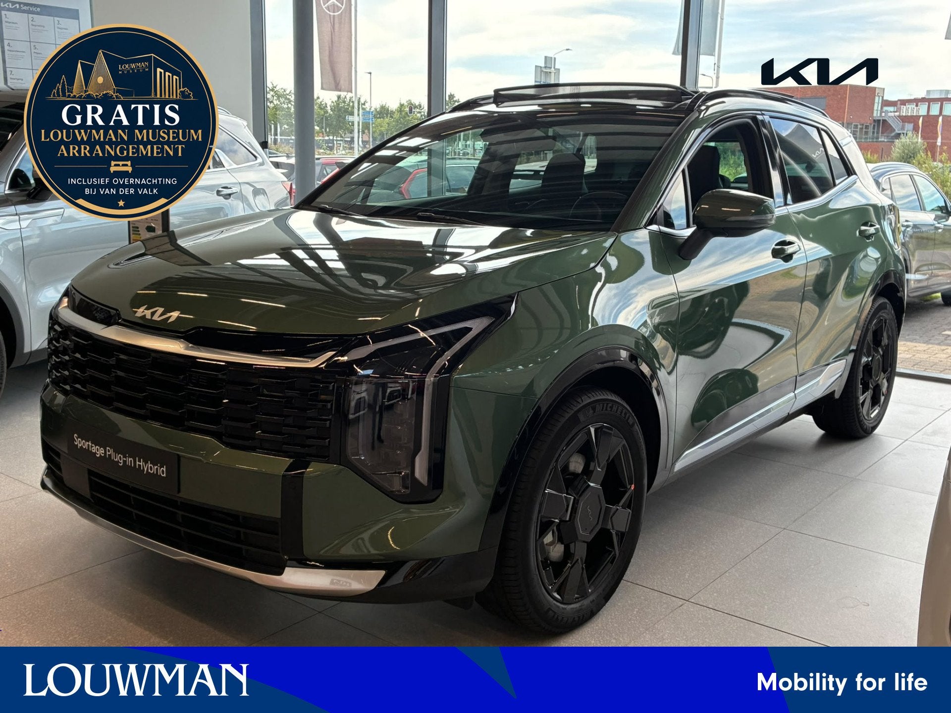 Kia Sportage 1.6 T-GDi Plug-in Hybrid DynamicPlusLine | UIT, Auto's, Automaat, Stof, Zwart, 4 cilinders