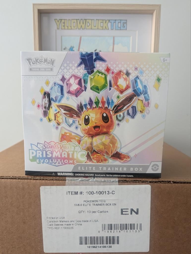 ⭐ POKEMON PRISMATIC EVOLUTIONS ELITE TRAINER BOX CASE, Ophalen of Verzenden, Nieuw, Boosterbox, Foil