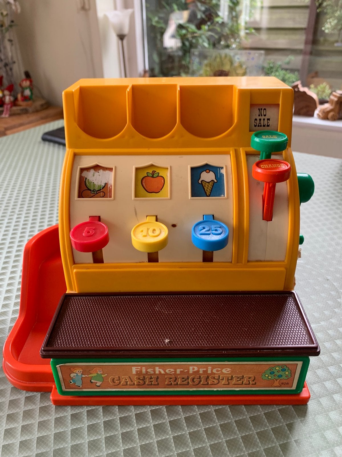 VINTAGE Fisher Price kassa met alle muntjes, alles werkt, Ophalen of Verzenden, Gebruikt