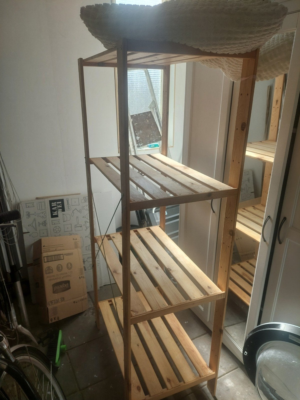 Ikea Stellingkast - Houten Opbergrek, Ophalen, Gebruikt