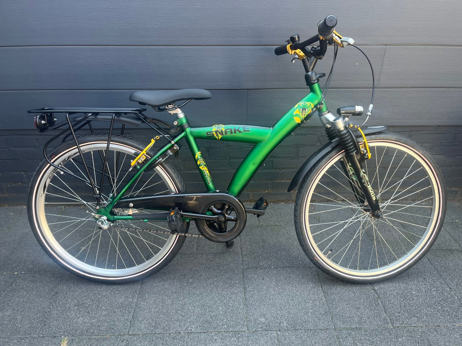 Stoere Batavus Snake 24 inch jongensfiets (zie tekst), Ophalen, Terugtraprem, 24 inch, Versnellingen