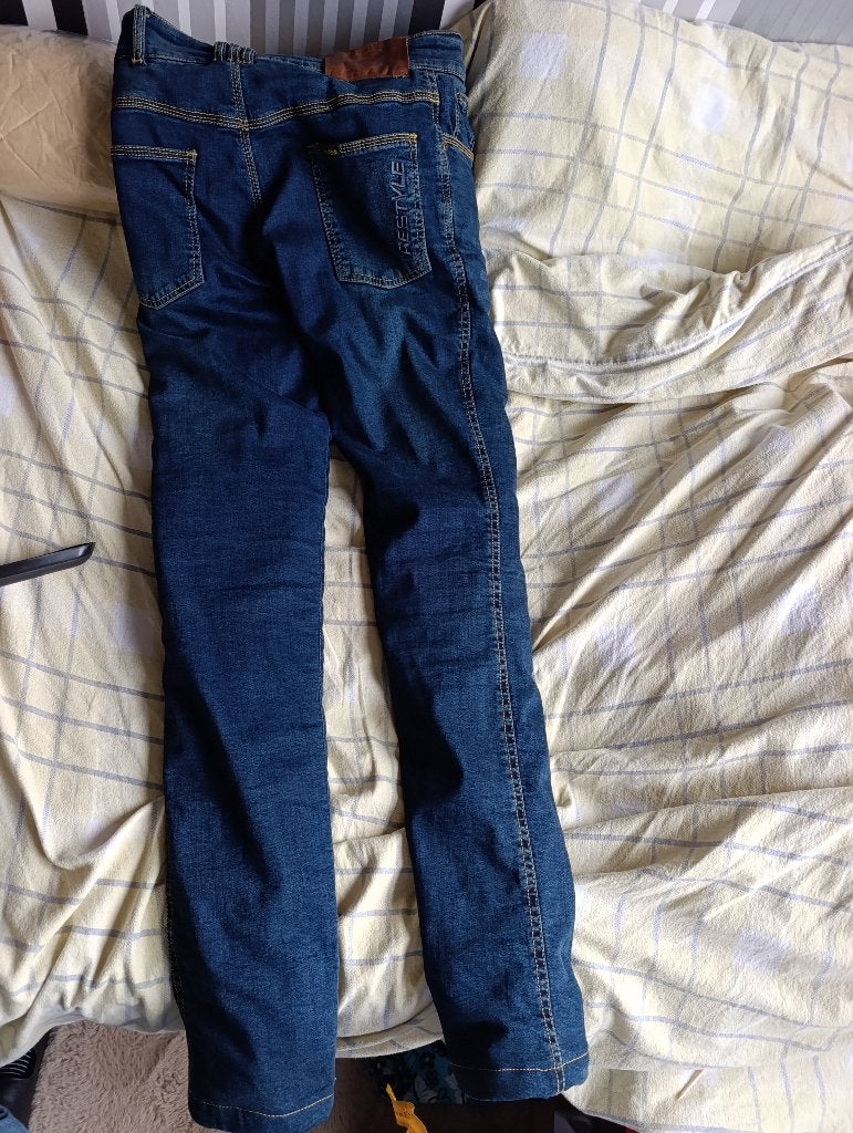 Top Motor broek van restyle, Ophalen of Verzenden, Broek | textiel, Tweedehands, Dames