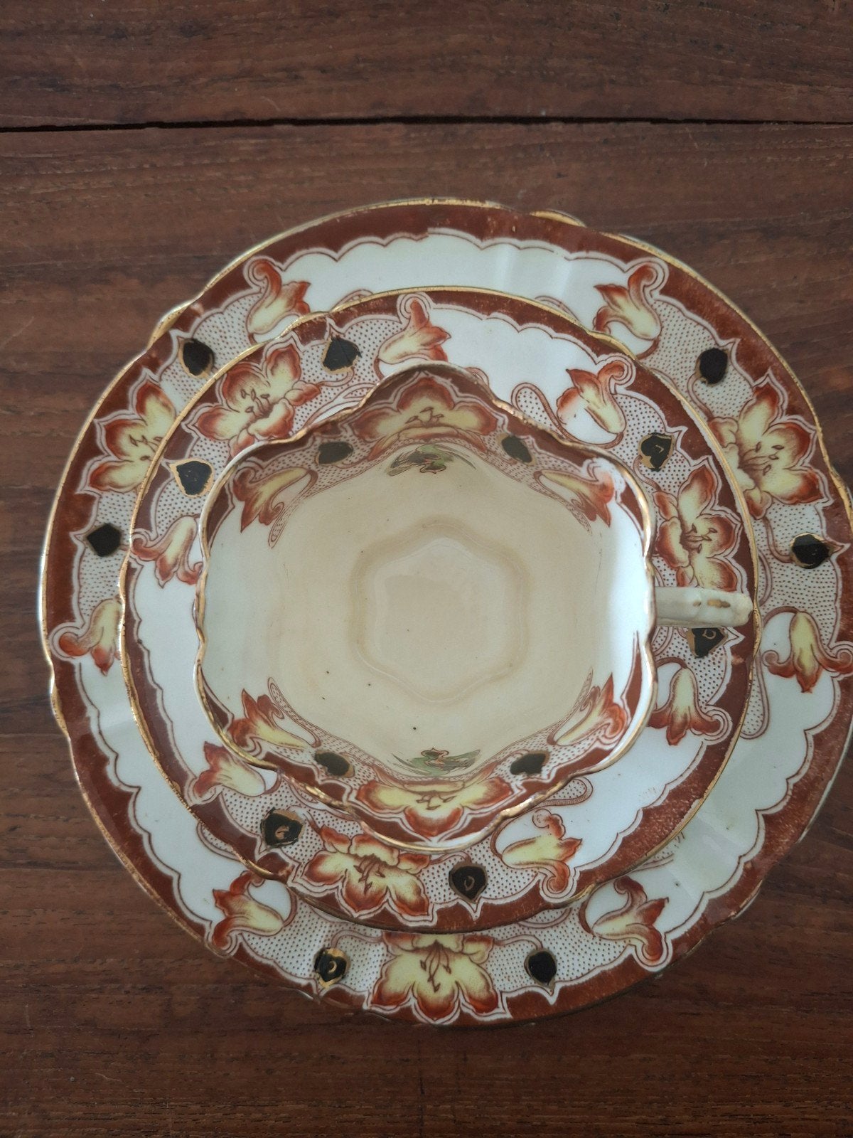 Set van 3 Anchor Pottery Company Trenton New Jersey, Ophalen