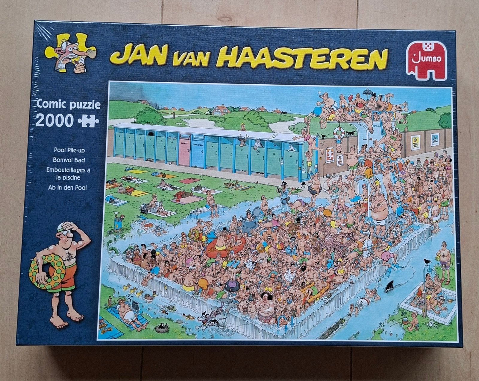 Jan van Haasteren Comic Puzzel 2000 stukjes - Bomvol Bad, Ophalen of Verzenden, Meer dan 1500 stukjes, Nieuw, Legpuzzel