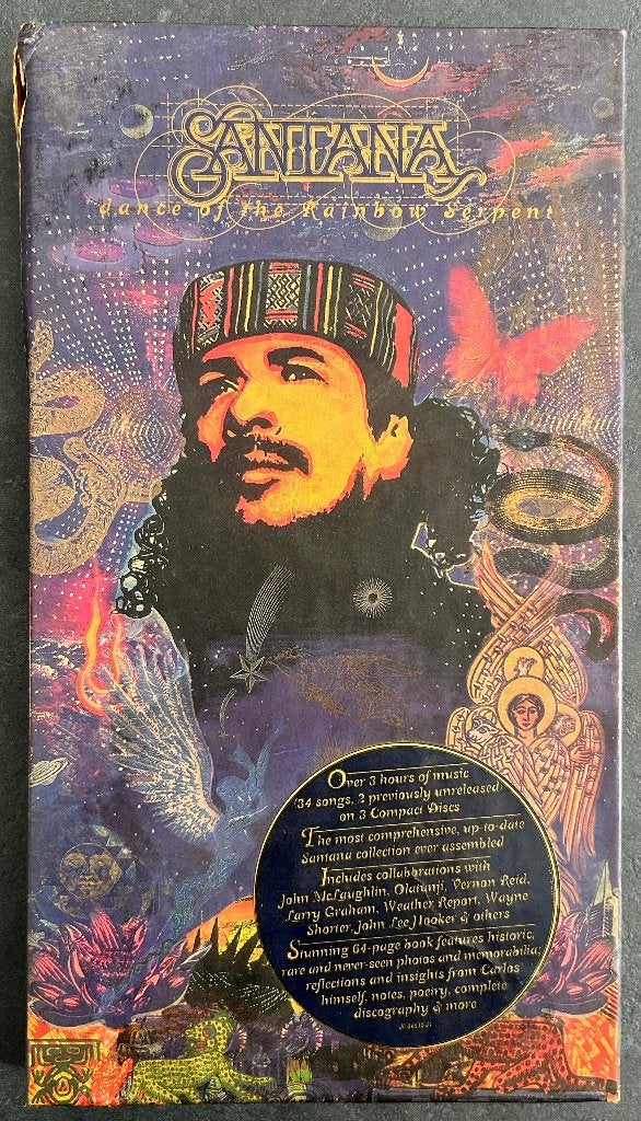 SANTANA - Dance of the rainbow serpent ( 3CD Boxset ), Gebruikt, Boxset, Ophalen of Verzenden, Inclusief boekje