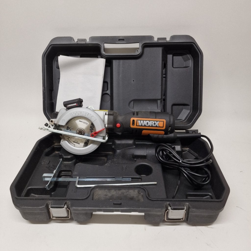 WORX XL WX427 handcirkelzaag  240V Inc kist | Nette staat, Flex Ltd., Gebruikt, https://flex.com/contact-us, Nobelstraat 10, 5807 GA Oostrum LB, Limburg, Nederland