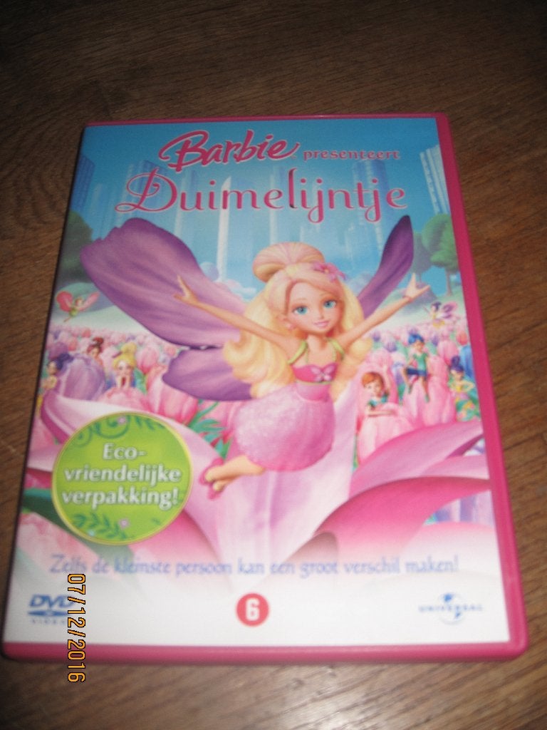 Barbie dvd: Duimelijntje, Gebruikt, Tekenfilm, Amerikaans, Nederlands