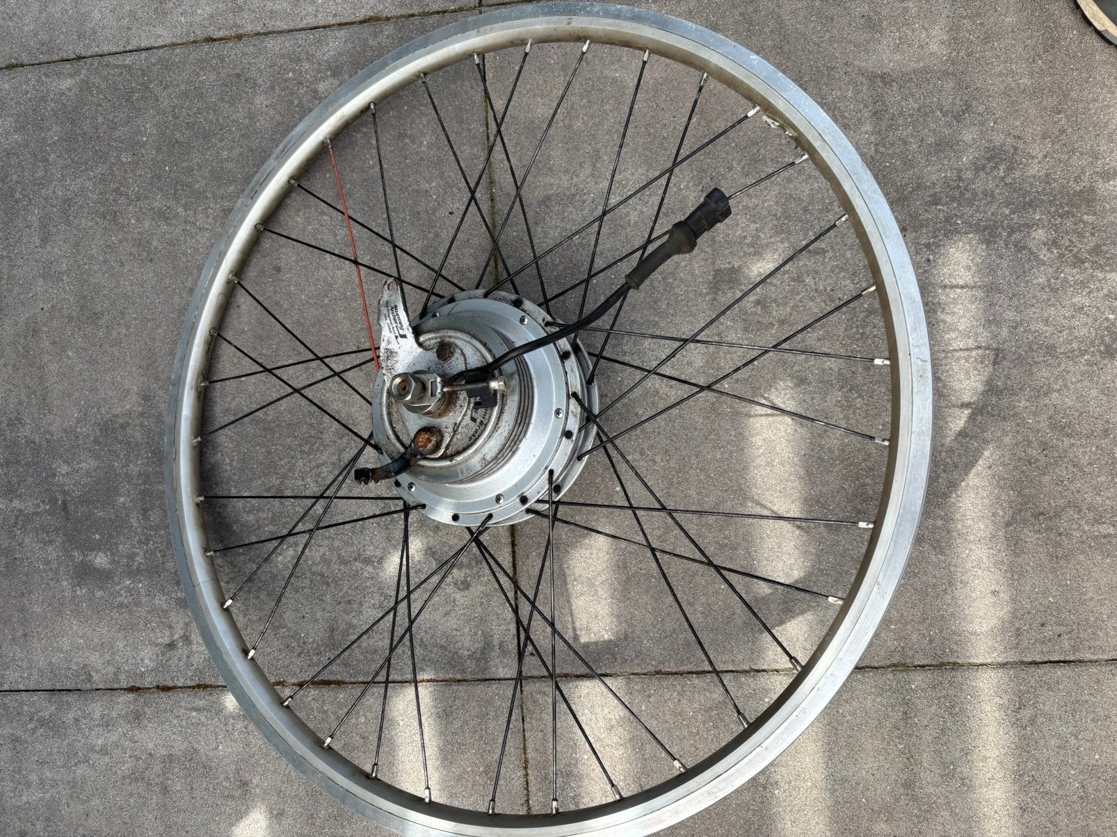 Achterwiel motor elektrische fiets Batavus, Fietsen en Brommers, Fietsonderdelen, Ophalen, Gebruikt, Elektrische fiets, Motor