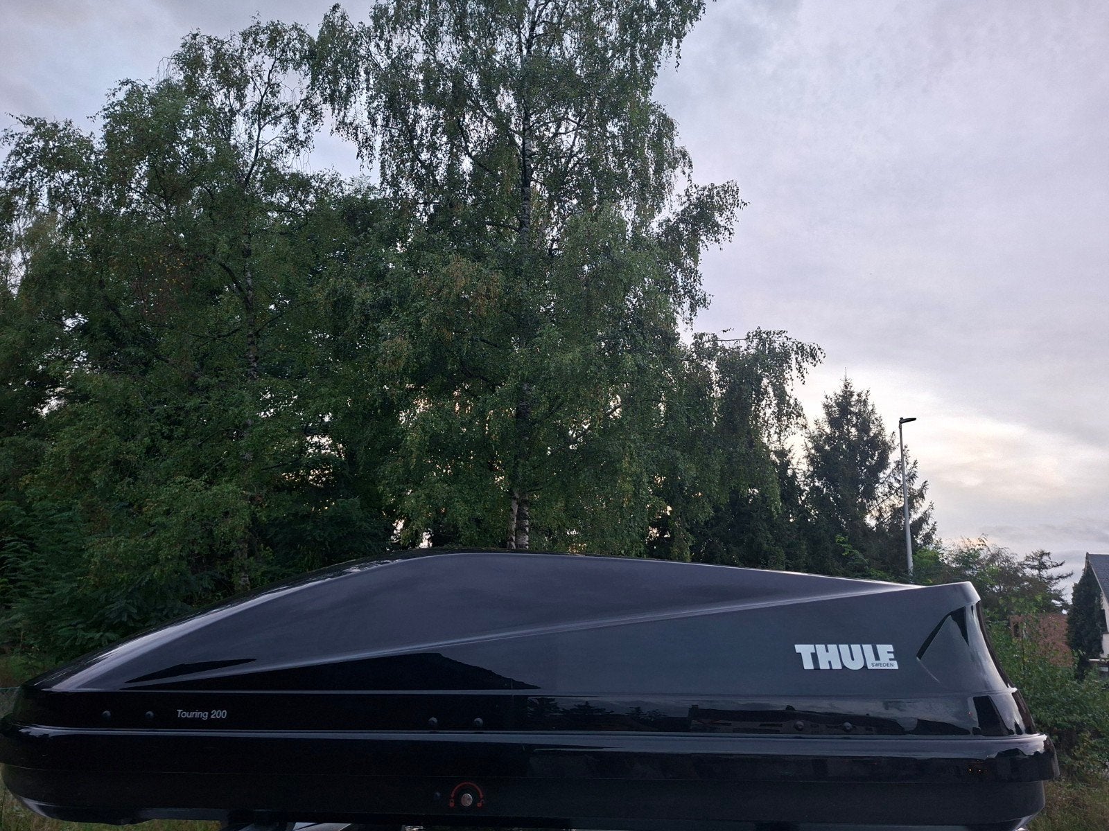 THULE TOURING 200 BLACK GLOSSY DAKKOFFER, Auto diversen, Ophalen
