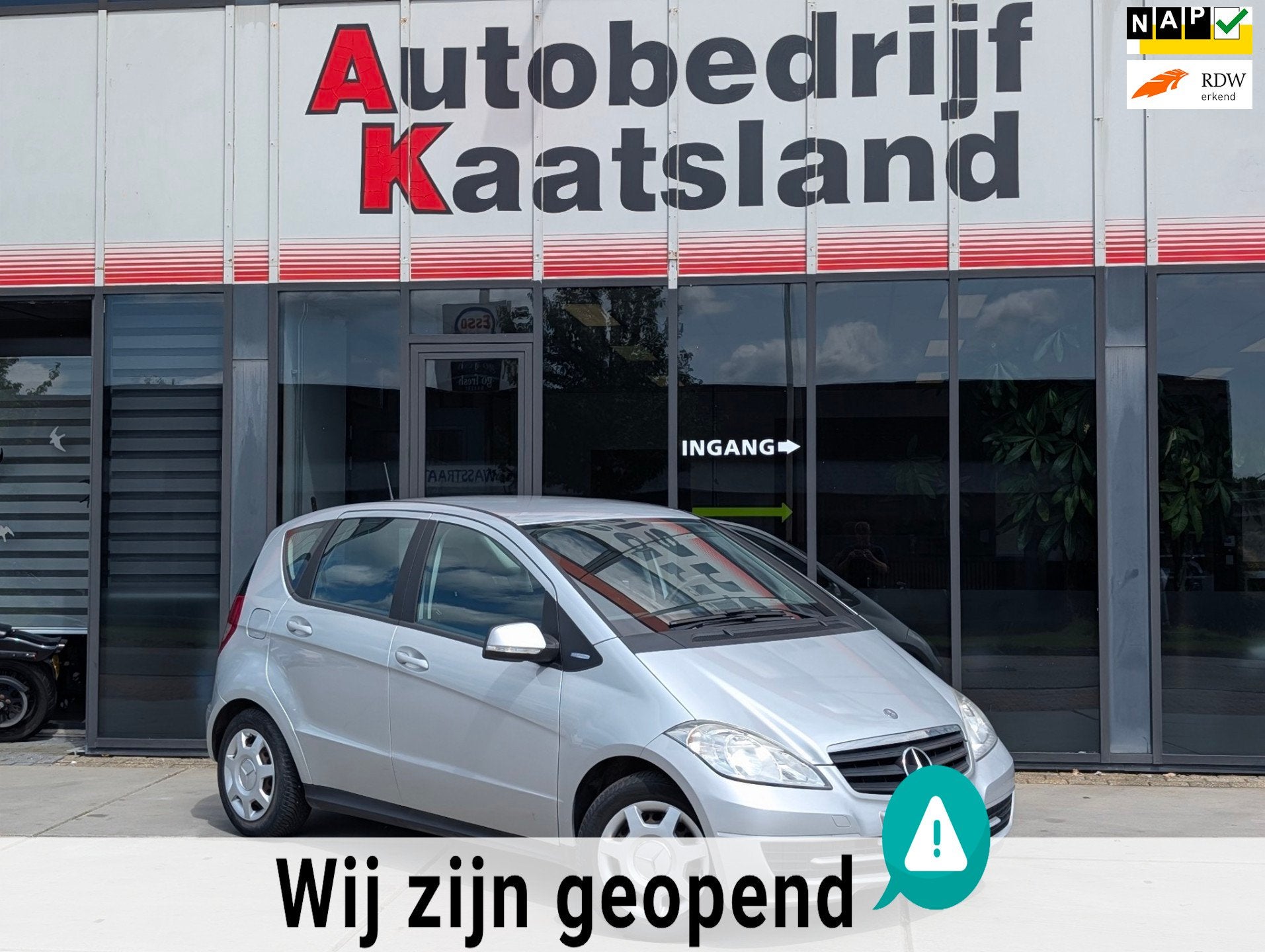 Mercedes-Benz A-klasse 150 BlueEFFICIENCY Business Class - N, Voorwielaandrijving, Euro 5, Start-stop-systeem, Zwart