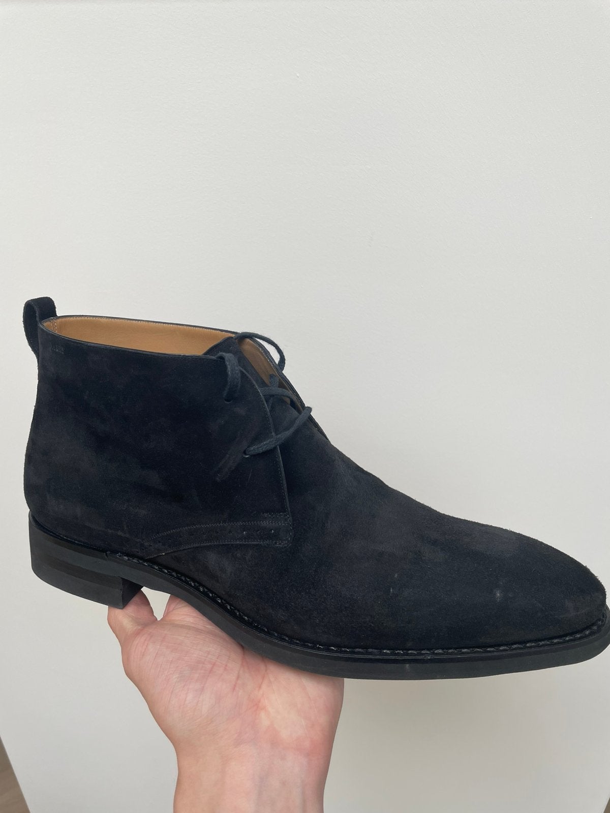 Bally Zwarte Suède Boots - Maat 41,5, Ophalen, Nieuw, Zwart, Boots