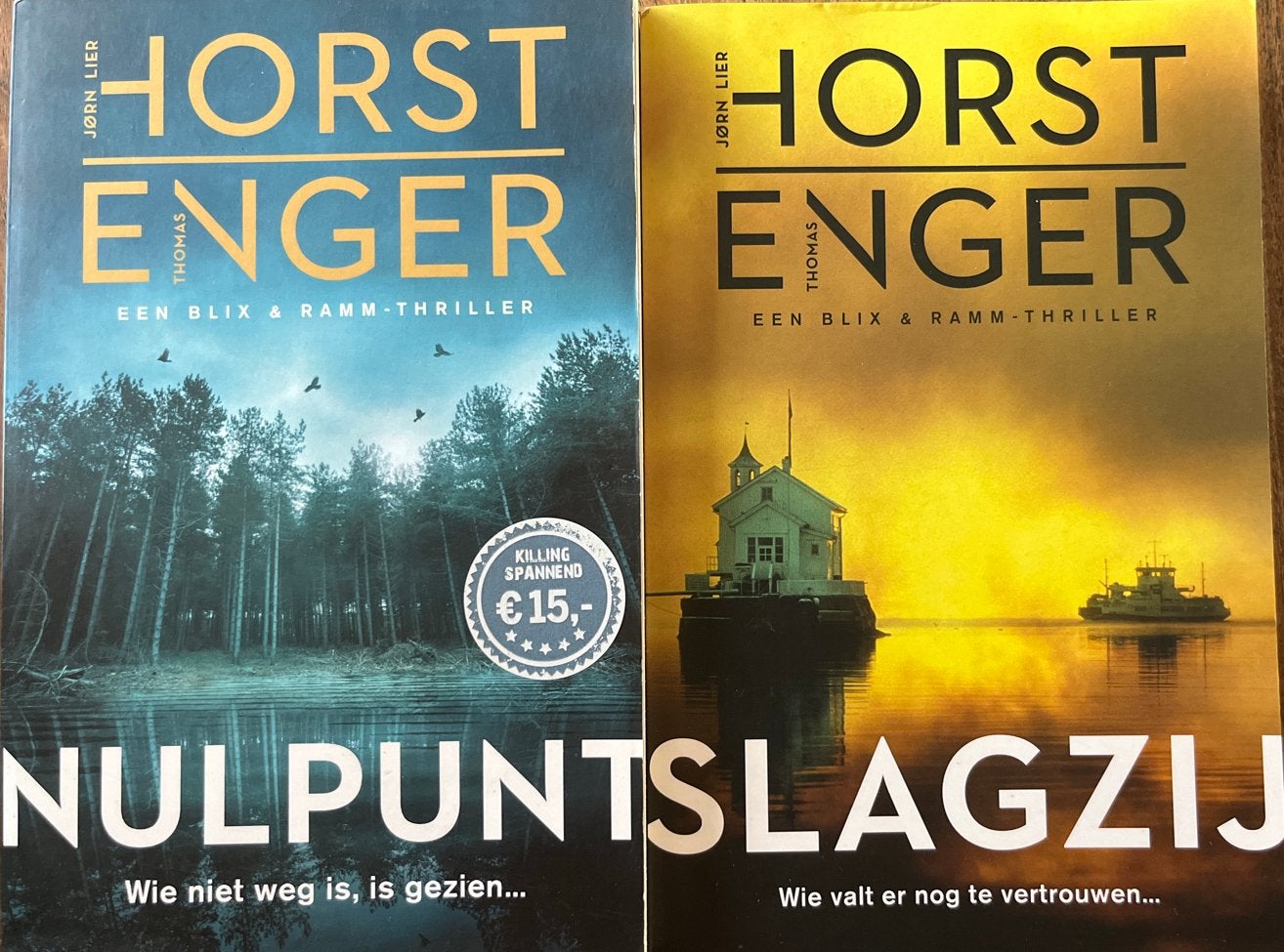 Jørn Lier Horst & Thomas Enger, slagzij / nulpunt, Ophalen of Verzenden, Zo goed als nieuw, Scandinavië