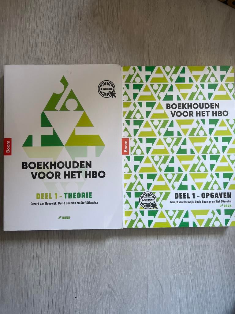 Boekhouden Voor het HBO - Theorie + Opgave Boek (2e druk), Ophalen of Verzenden, Zo goed als nieuw, HBO