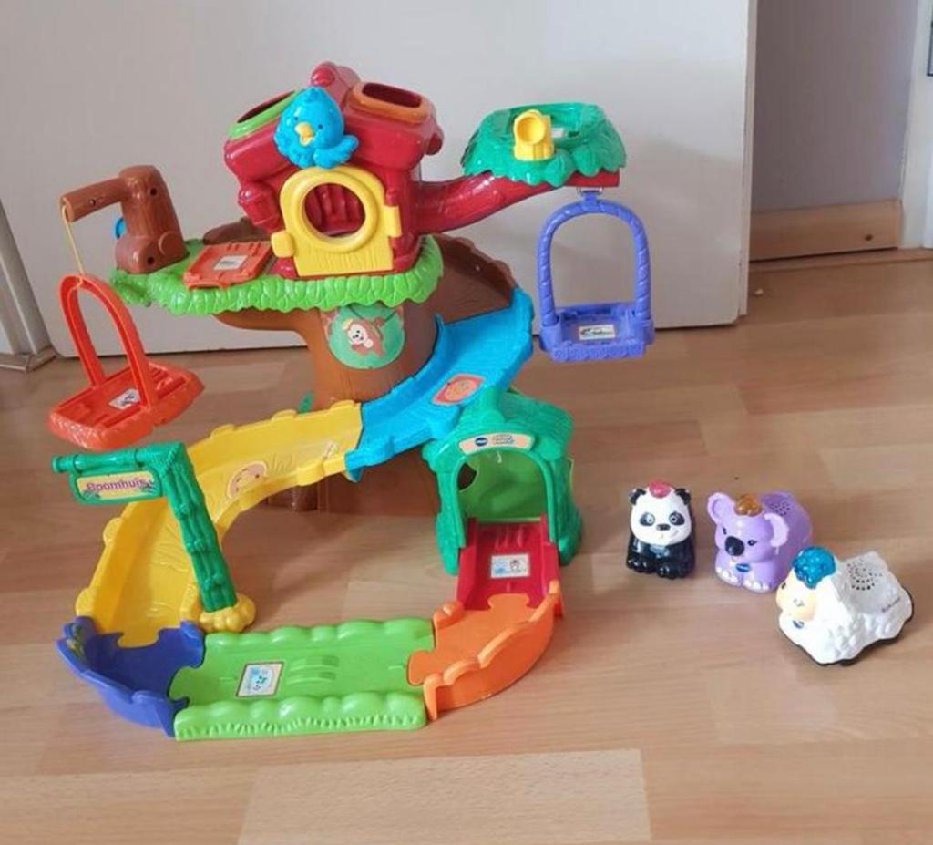 VTech Toet Toet Dieren Boomhuis Speelset met 3 dieren, Ophalen of Verzenden, Zo goed als nieuw, Overige typen, Met geluid