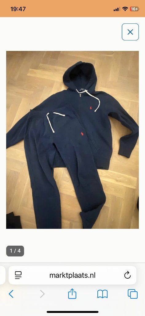 Ralph Lauren trainingspak Xs-S, Kleding | Heren, Ophalen of Verzenden, Zo goed als nieuw, Maat 46 (S) of kleiner