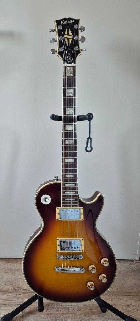 Kasuga Les Paul Custom Japan 70s, Muziek en Instrumenten, Snaarinstrumenten | Gitaren | Elektrisch, Ophalen, Zo goed als nieuw