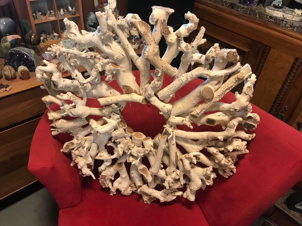 Houten inheemse sierkrans,doorsnee 78 cm,dikte 9 cm, Ophalen of Verzenden, Zo goed als nieuw