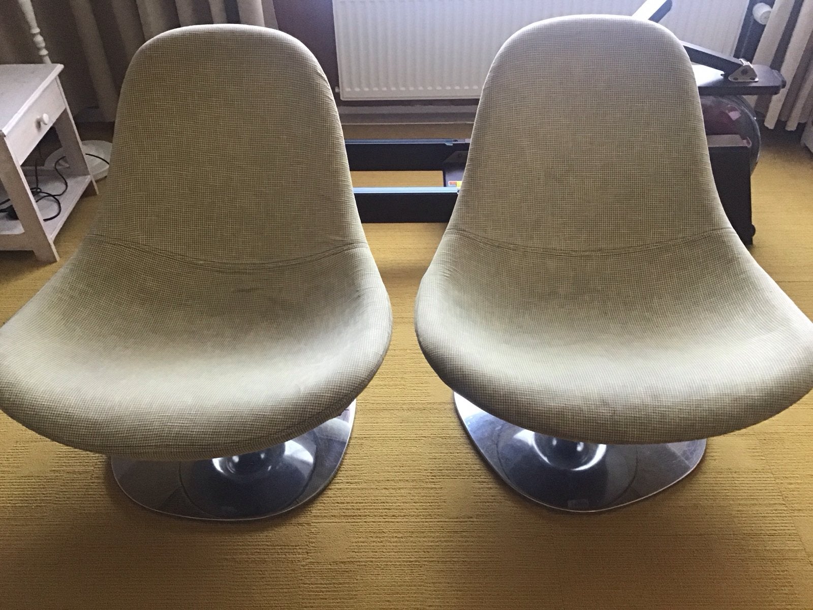 Set van 2 draaibare stoelen, Huis en Inrichting, Ophalen, Gebruikt, Twee, Overige kleuren