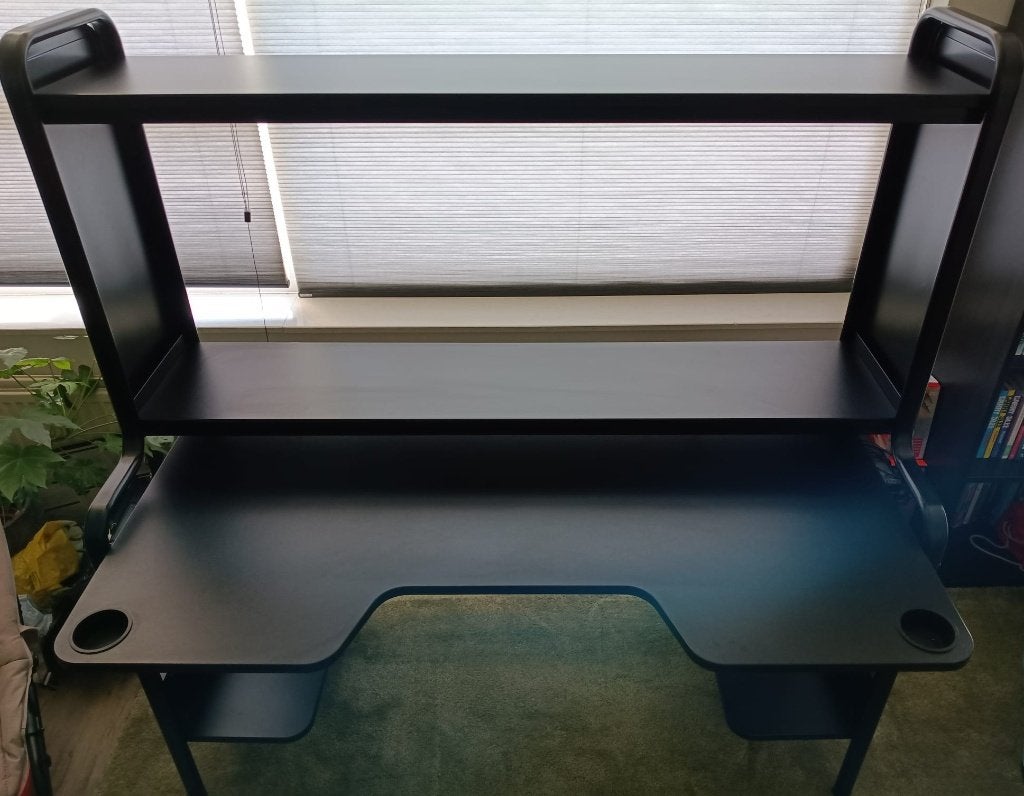 Gamebureau - FEDDE Ikea, Huis en Inrichting, Bureaus, Gebruikt, Gamingbureau, IKEA, Scandinavisch, Metaal, Zwart, Demontabel, Ophalen