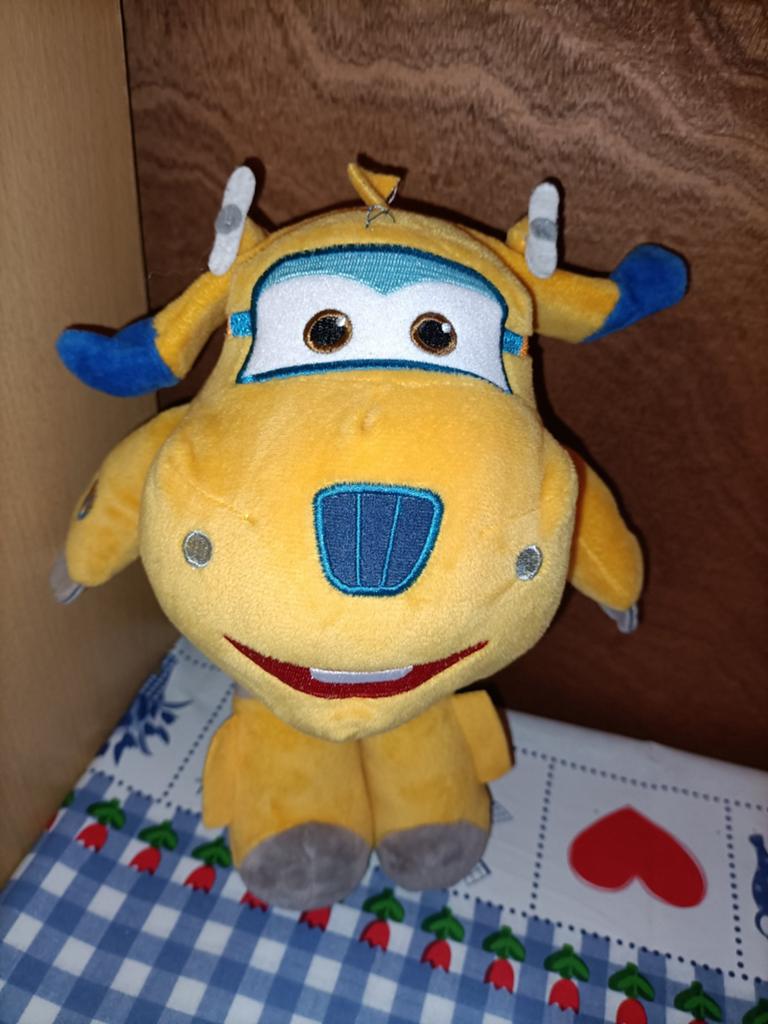 Super wings vliegtuig met benen 26 cm groot, Ophalen of Verzenden, Zo goed als nieuw, Overige typen