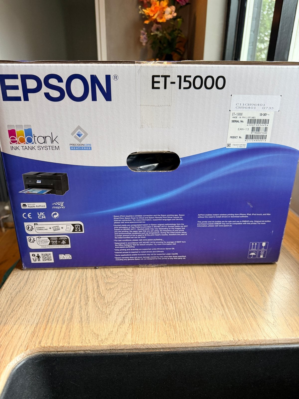 Epson EcoTank ET-15000 All-in-One Printer (Nieuw), Ophalen, Faxen, Inkjetprinter, All-in-one