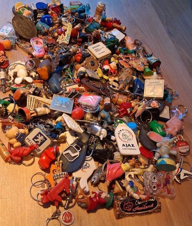 Grote verzameling sleutelhangers, jaren '60 t/m heden, Ophalen of Verzenden, Gebruikt, Dier of Natuur