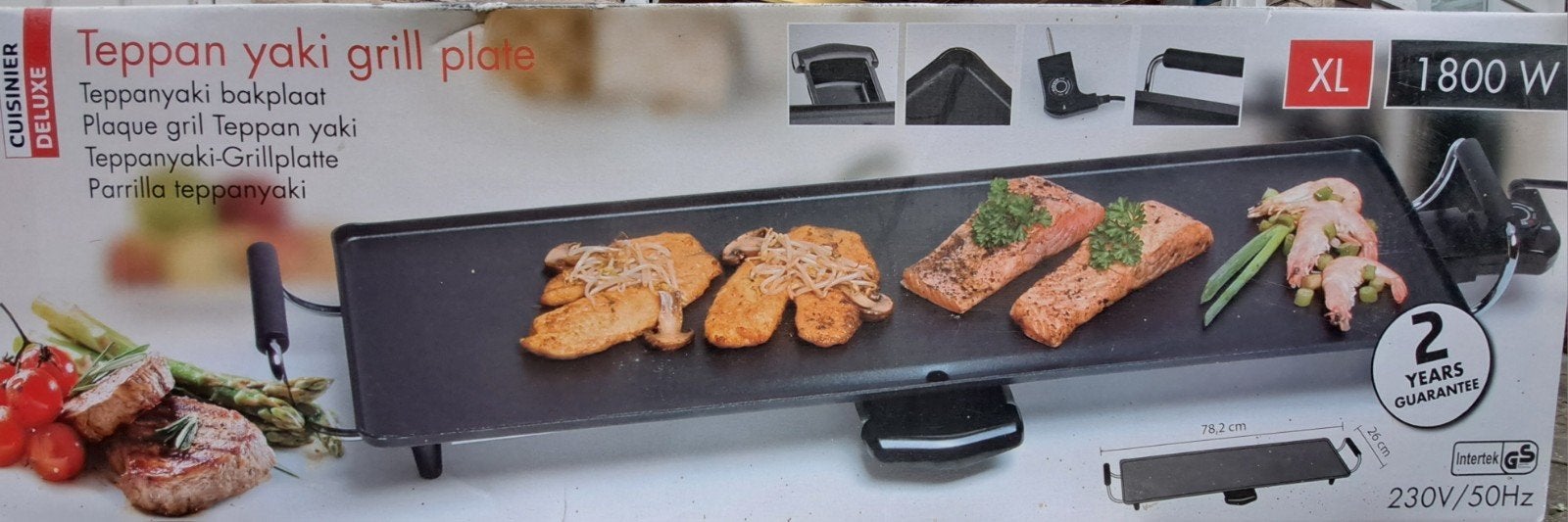 Teppanyaki plaat XL, Ophalen, Nieuw