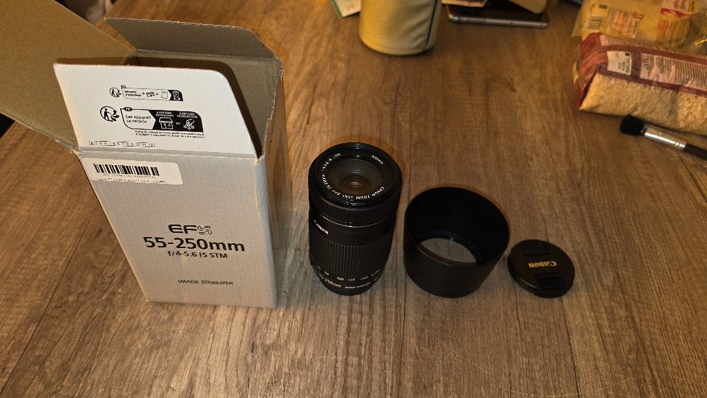 Canon EF-S 55-250mm f/4-5.6 IS STM, Audio, Tv en Foto, Fotografie | Lenzen en Objectieven, Ophalen, Canon, 250 mm, Telelens
