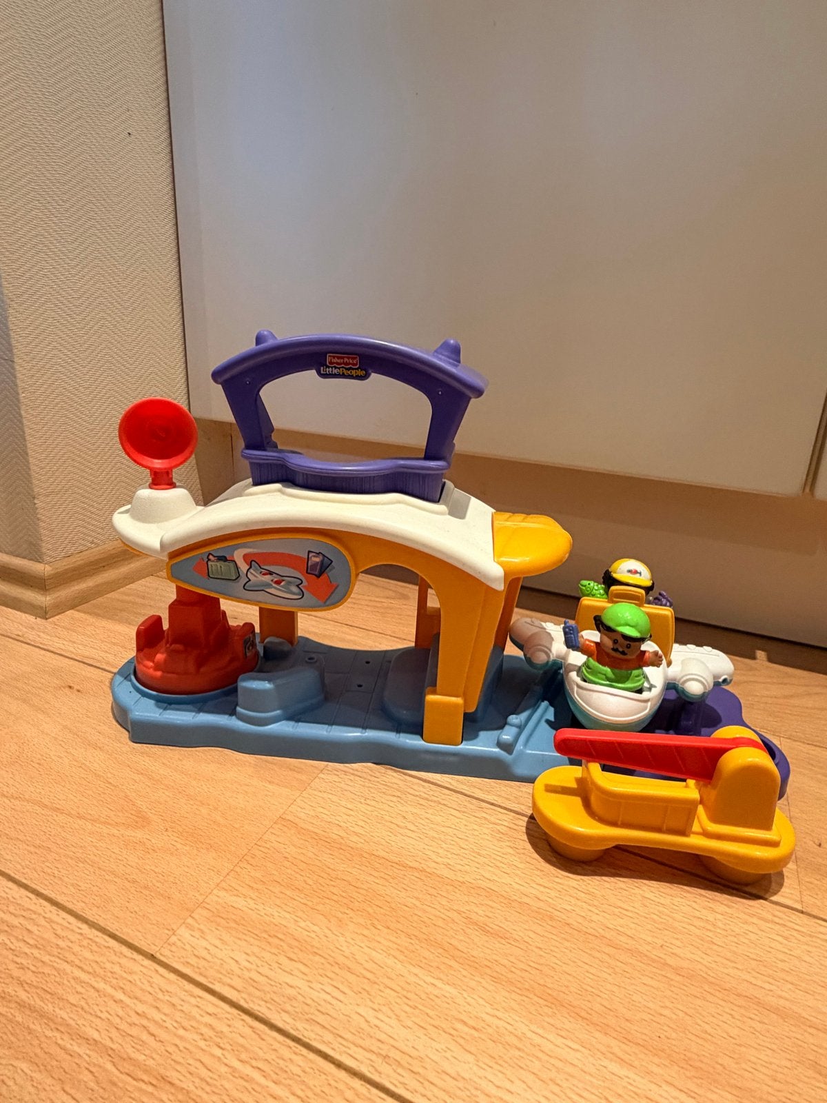Fisher-Price Little People Vliegveld met vliegtuig en figure, Ophalen, Gebruikt, Speelset
