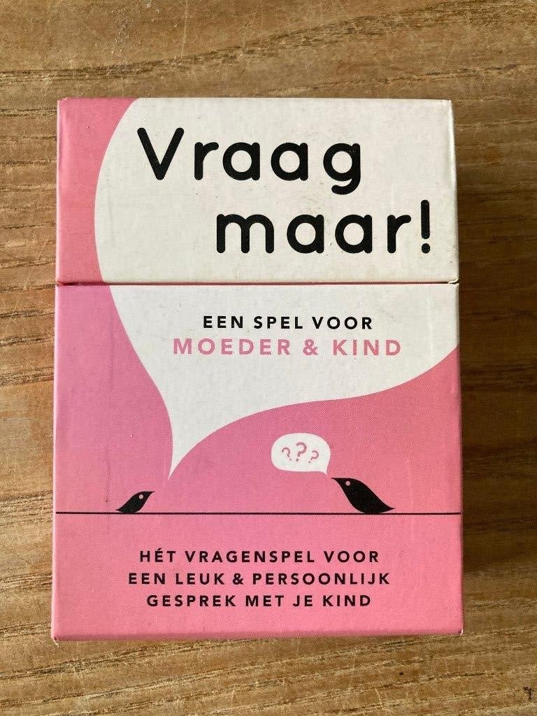 Vraag maar! Een spel voor moeder & kind, Hobby en Vrije tijd, Gezelschapsspellen | Kaartspellen, Een of twee spelers, Ophalen of Verzenden