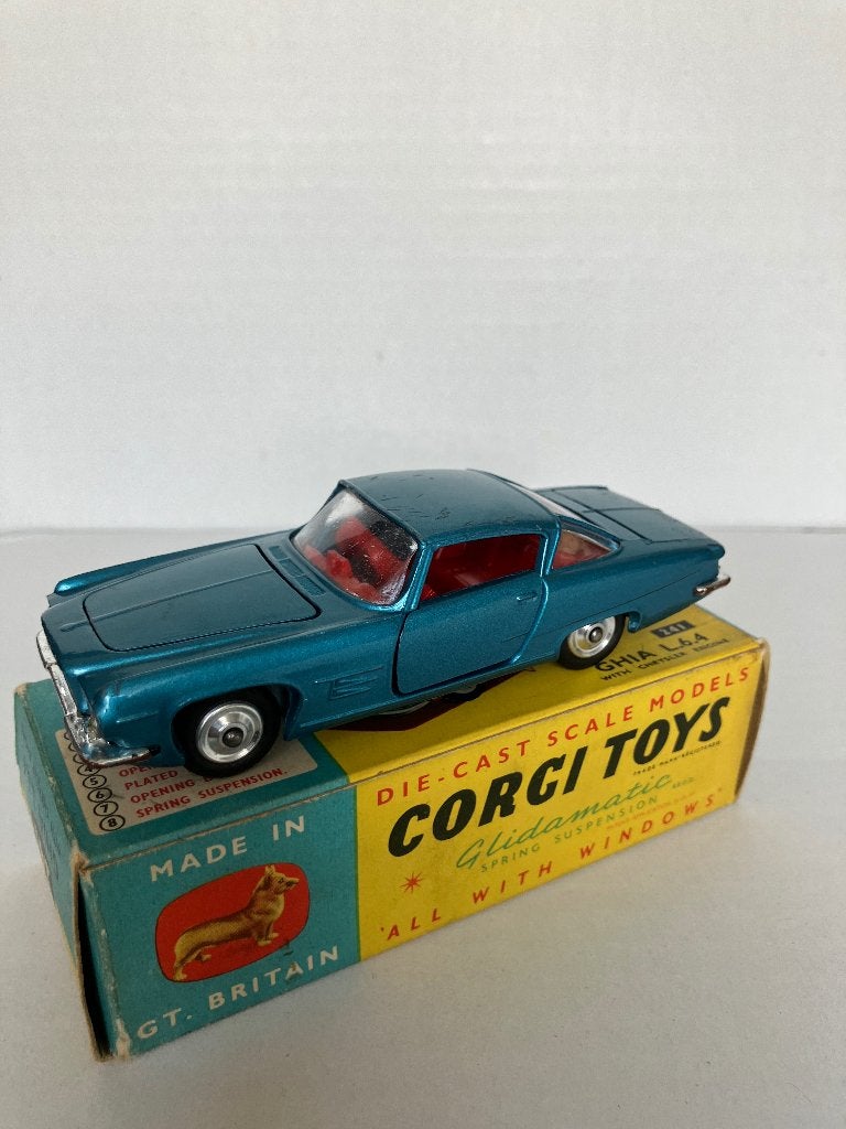 Corgi Toys 241: Chrysler Ghia, Hobby en Vrije tijd, Modelauto's | 1:43, Verzenden, Zo goed als nieuw, Auto, Corgi