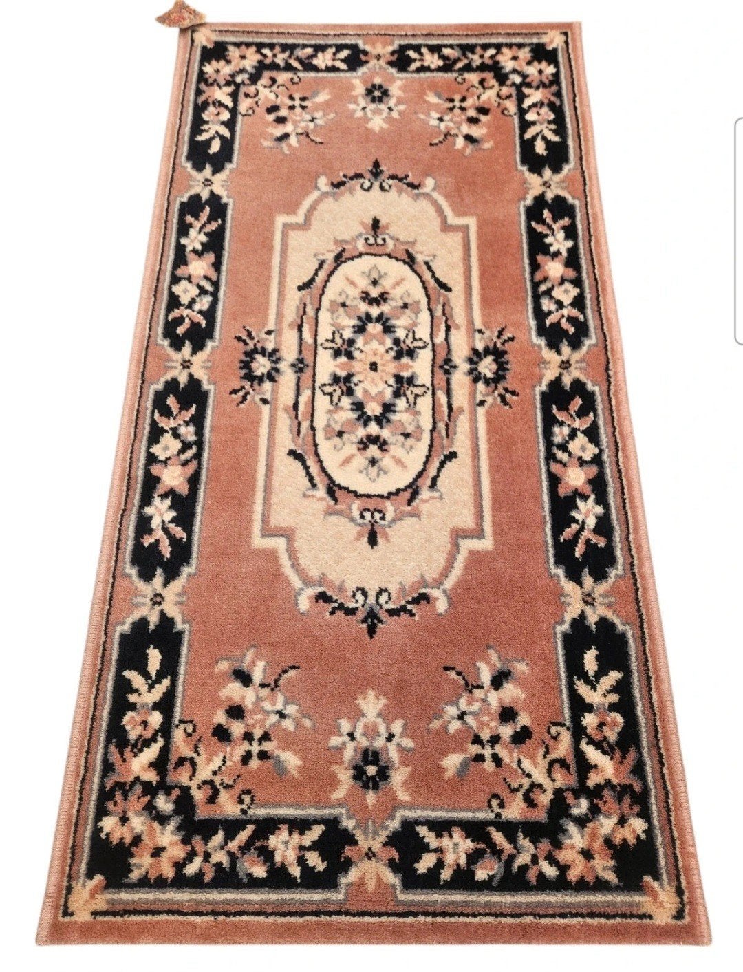 Vintage oosters wol vloerkleed Romance pink medall 60x119cm, Klassiek, Traditioneel, Oosters, 100 tot 150 cm, Www.hypepopup.nl