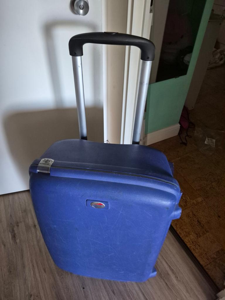 Grote blauwe koffer - gratis af te halen, Sieraden, Tassen en Uiterlijk, Koffers, Ophalen