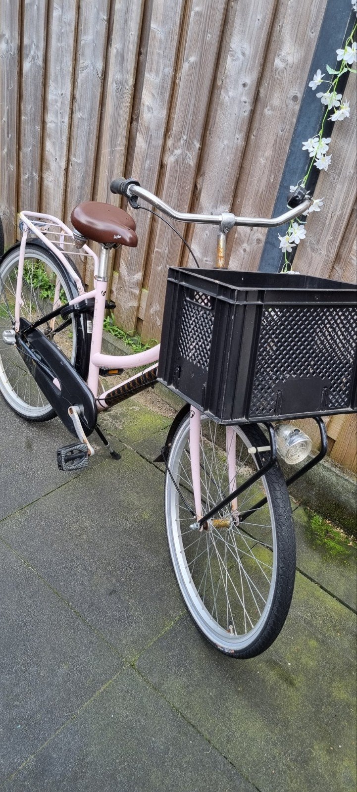 Sparta Pick-Up Meisjesfiets 26 inch met krat - Roze, Fietsen en Brommers, Ophalen, Gebruikt