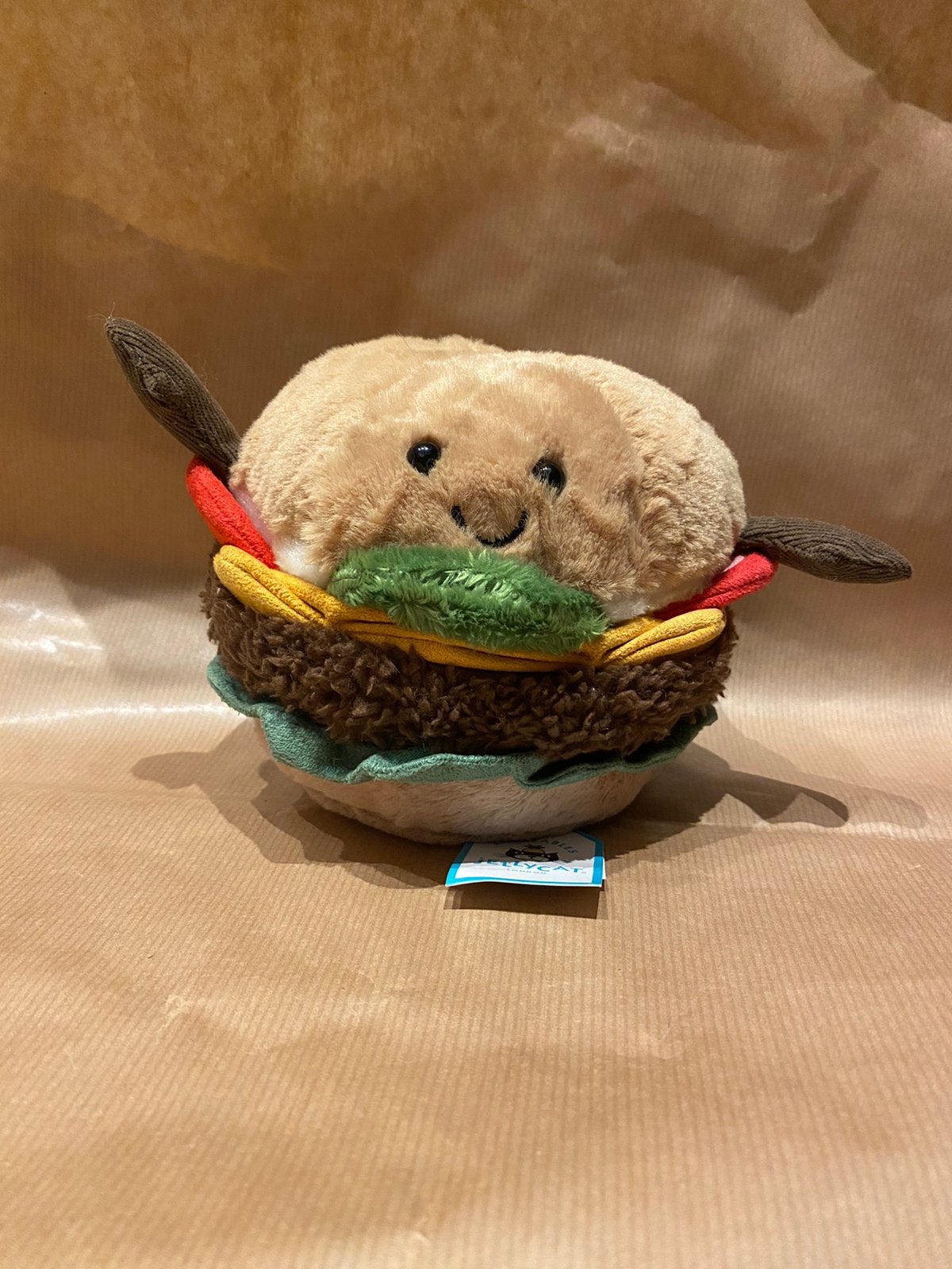 Jellycat Amuseable Burger Knuffel, Kinderen en Baby's, Verzenden, Overige typen