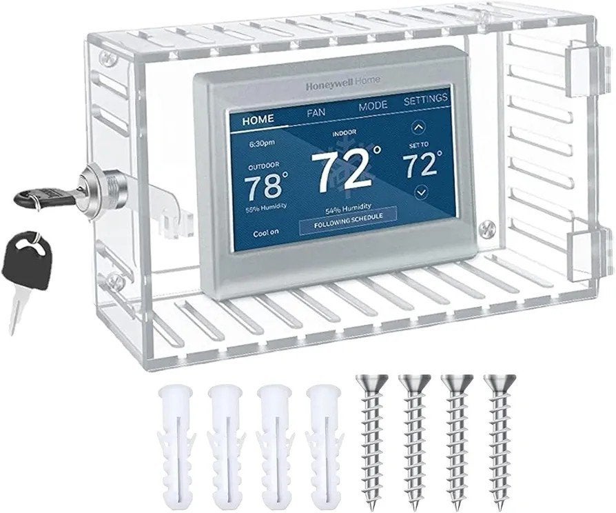 thermostaat beveiliging met sleutel, 4 stuks aanwezig., Doe-het-zelf en Verbouw, Thermostaat, Minder dan 30 cm, Nieuw, Minder dan 60 cm