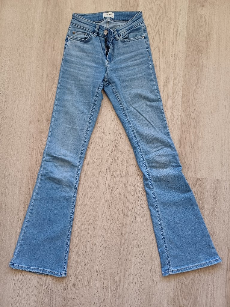Flared jeans Only maat 30 (xxs), Ophalen, Zo goed als nieuw, Blauw, Overige jeansmaten