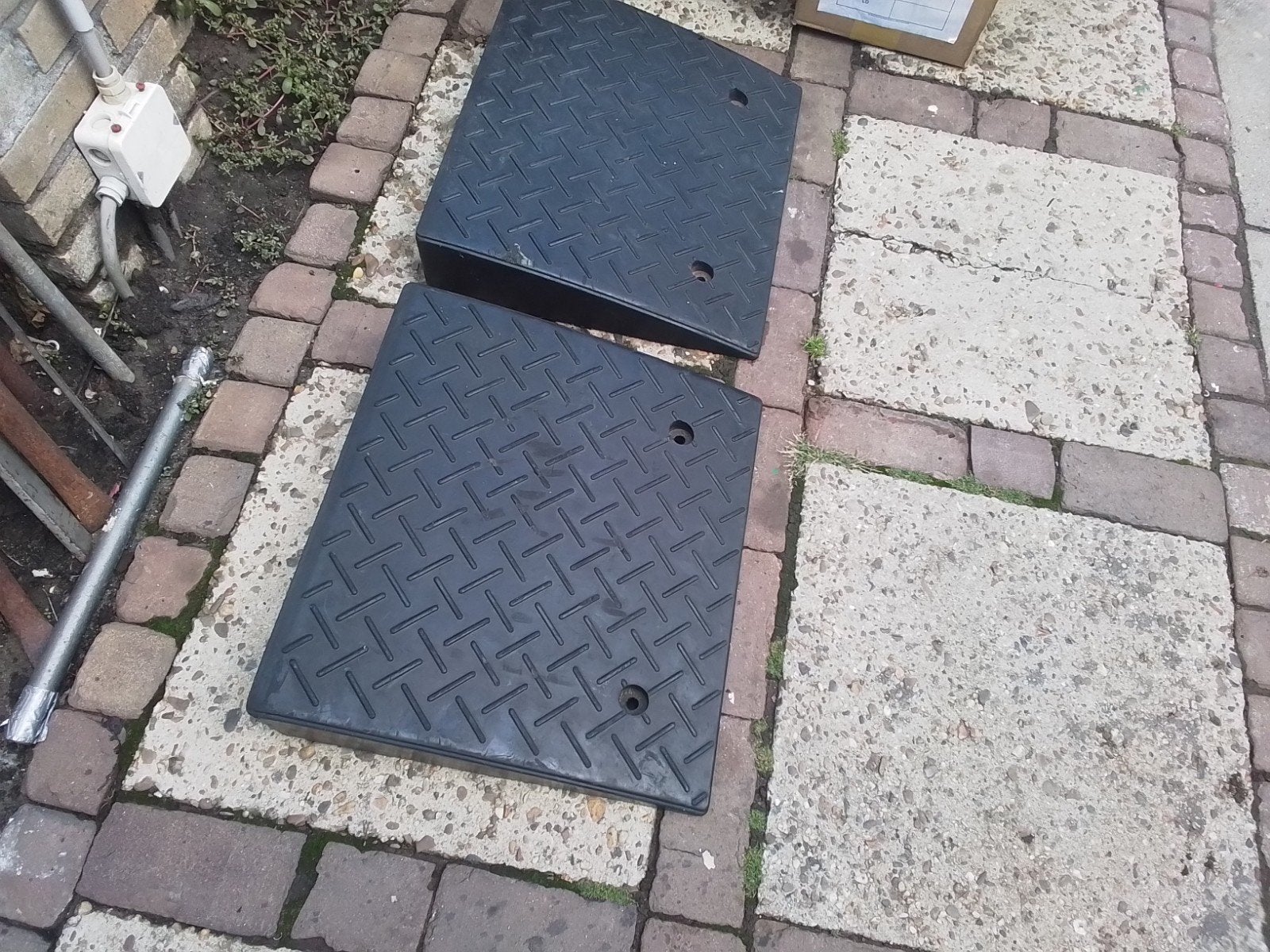 2 drempelhulpen / oprijplaten, Ophalen of Verzenden