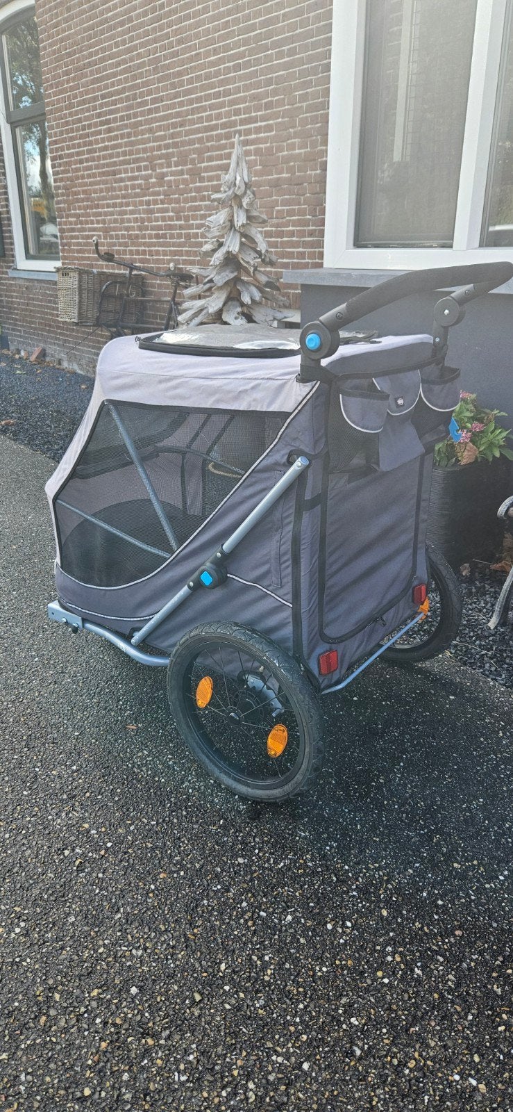 Grote Trixie fietskar / jogger +neuswiel, nieuw!, Dieren en Toebehoren, Ophalen, Nieuw
