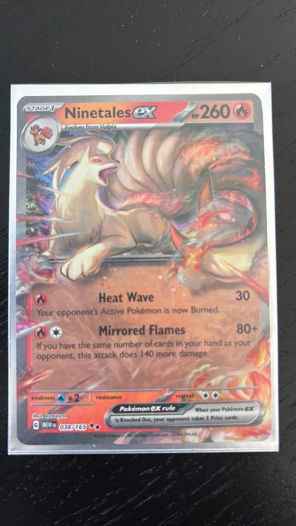 Ninetales EX 038/165, Ophalen of Verzenden, Nieuw