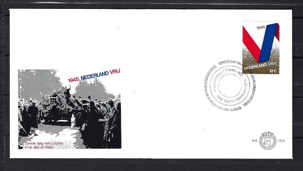 FDC NVPH E105 onbeschreven, Ophalen of Verzenden, Onbeschreven, Nederland