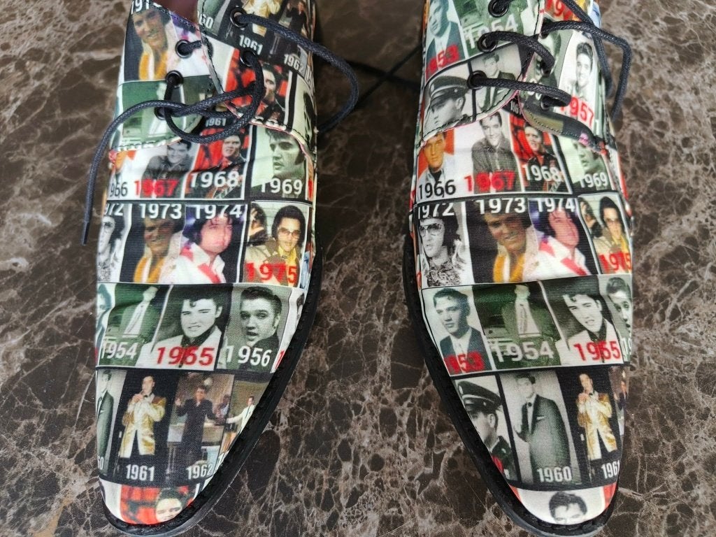 Fantasy shoenen.Handgemaakt in spanje.Elvis Presley., Overige kleuren, Ophalen of Verzenden, Gedragen, Veterschoenen