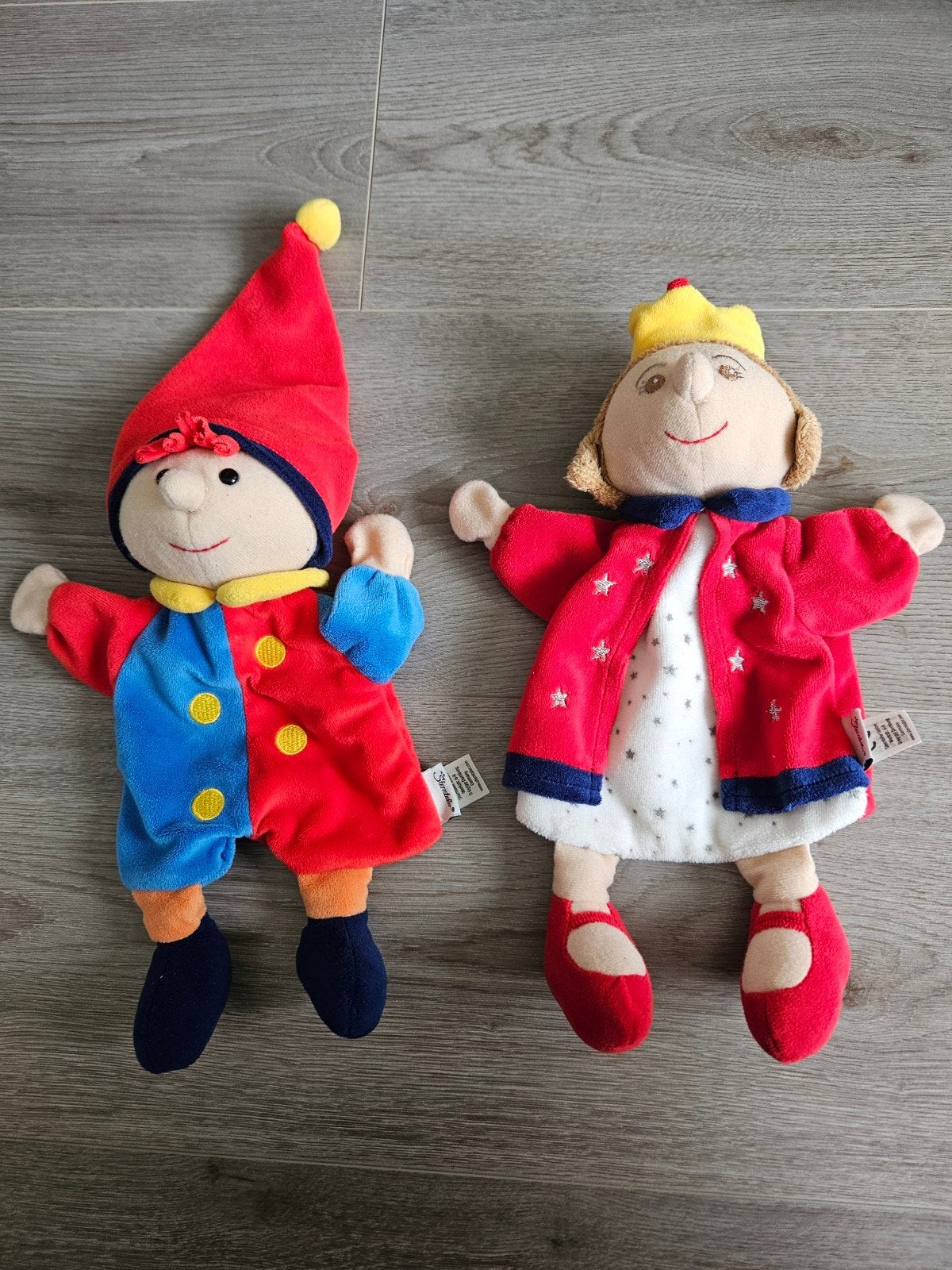 Sterntaler handpoppen: Nar en Prinses *nieuw*, Overige merken, Overige karakters, Overige typen, Nieuw