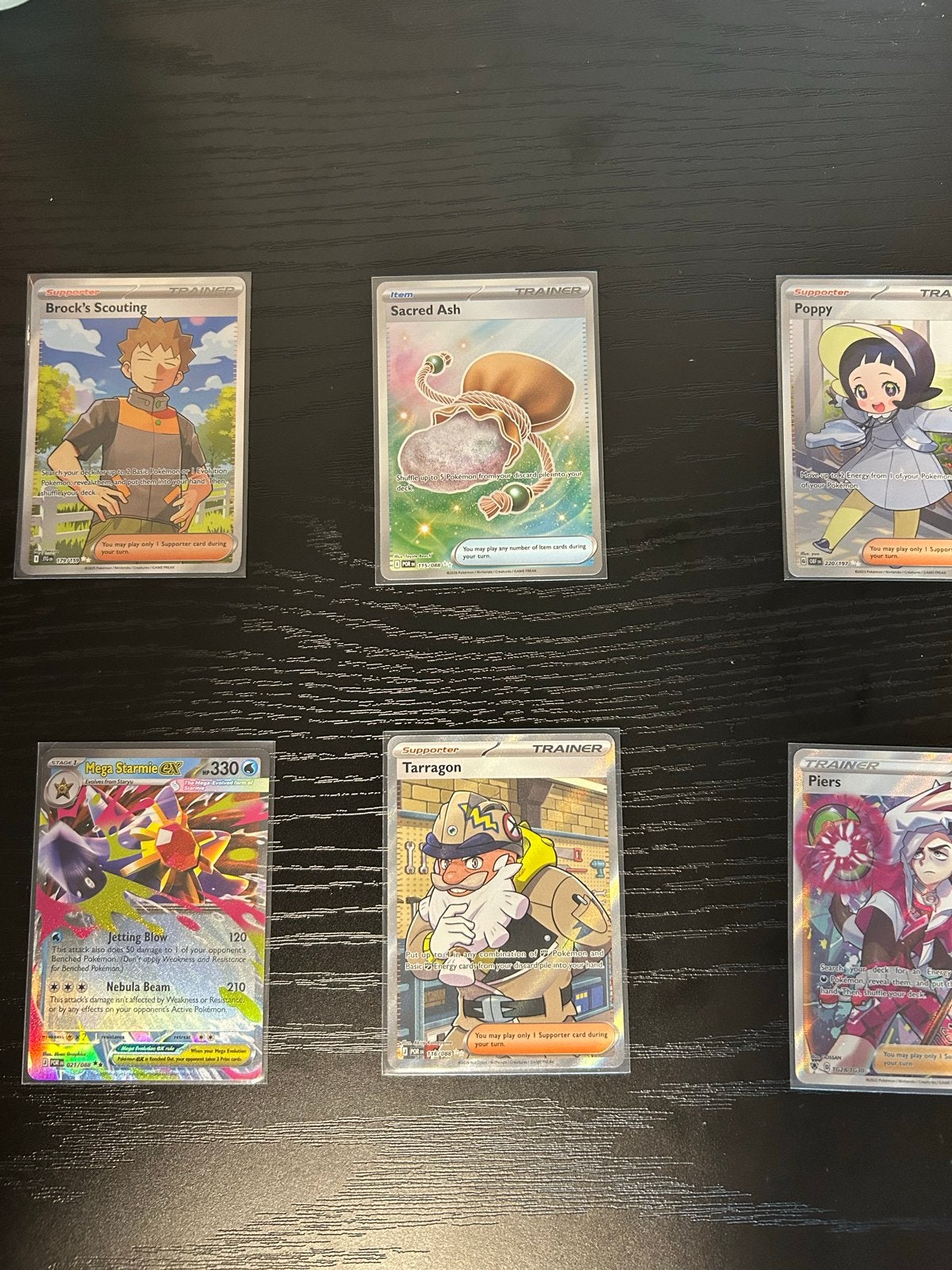 Pokémon kaarten 6 stuks, Ophalen of Verzenden, Zo goed als nieuw, Meerdere kaarten, Foil