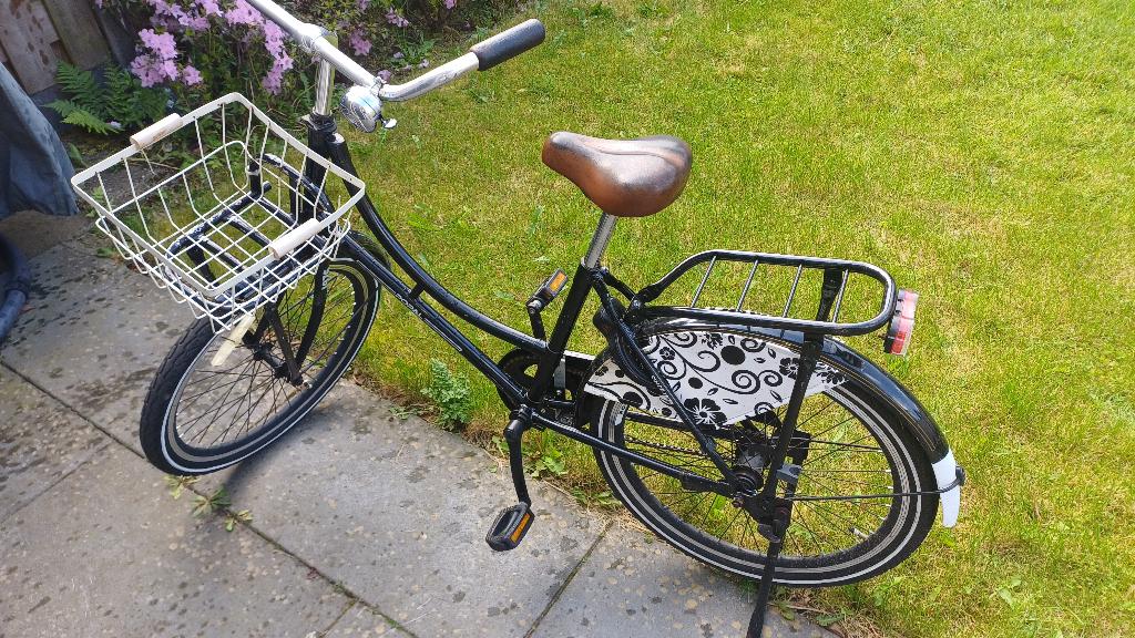 Popal 22 inch fiets meisje, Fietsen en Brommers, Fietsen | Meisjes, Ophalen, Terugtraprem, 22 inch, Gebruikt