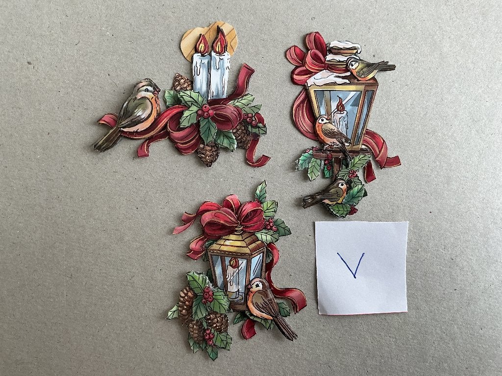 Setje 3 geknipte en geplakte 3D plaatjes (V), Ophalen of Verzenden, Nieuw, Overige thema's, Overige typen