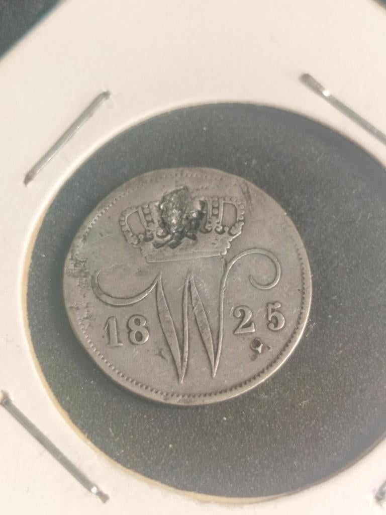 10 cent 1825 Willem 1, Postzegels en Munten, Munten | Nederland, Ophalen of Verzenden, Koning Willem I, 10 cent