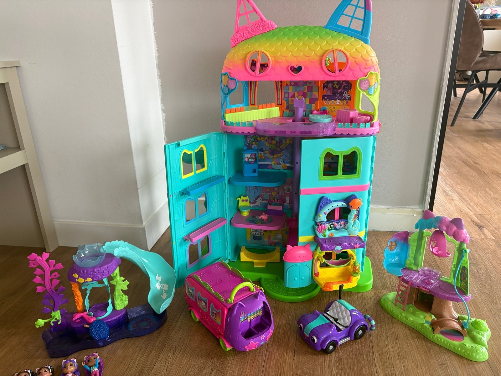 Groot Gabby's Poppenhuis Speelset met Accessoires, Ophalen, Zo goed als nieuw, Meisje